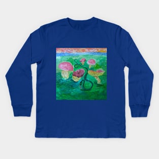 Beauty is Poison Whimsical Acrylic Painting Kids Long Sleeve T-Shirt